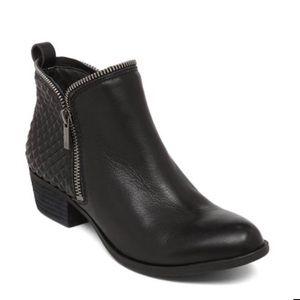 Black Quilted Lucky Brand Booties